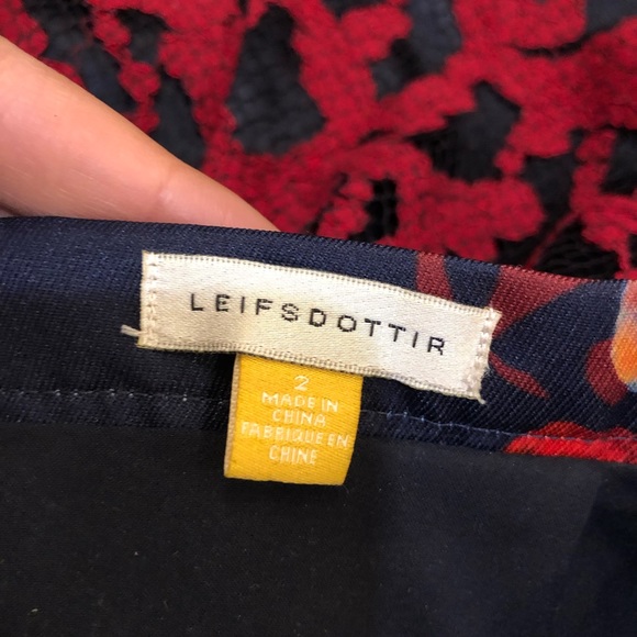 Anthropologie Leifsdottir floral Quinn lace pencil - Picture 5 of 5